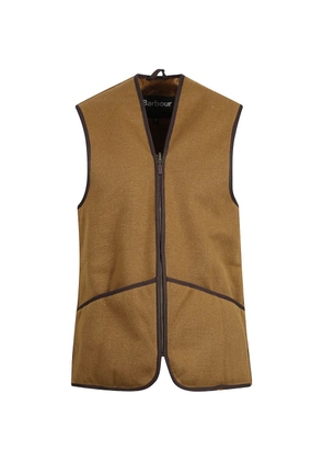 Barbour faux fur zip vest - Brown