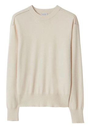 Burberry crew-neck wool jumper - Neutrals
