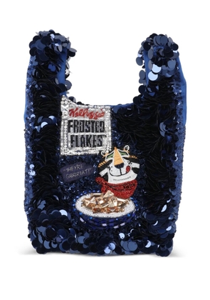 Anya Hindmarch blue tote bag