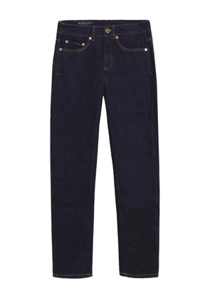 Brooks Brothers 5-pocket button straight-leg jeans - Blue