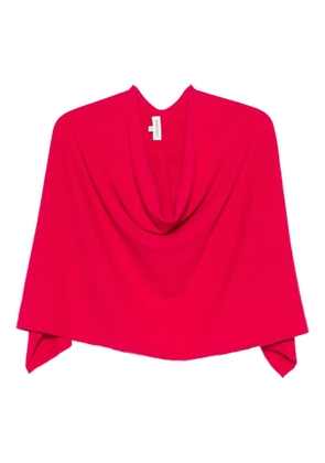 BOMPARD cowl-neck cashmere poncho - Pink