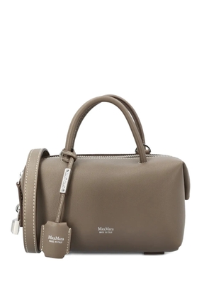 Max Mara Holdalls top handle padlock-detail tote bag - Brown