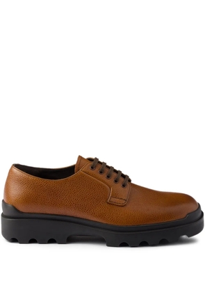 Prada leather lace-up shoes - Brown