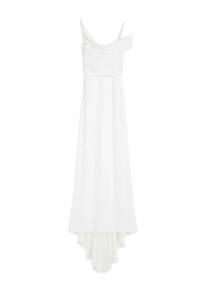 Max Mara Ghiglia draped maxi dress - White