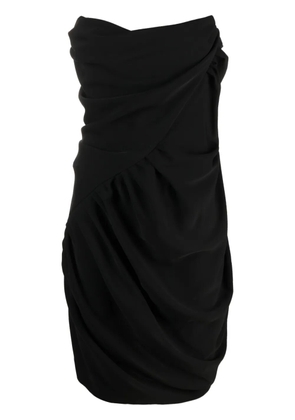 Vivienne Westwood draped corset-bodice dress - Black