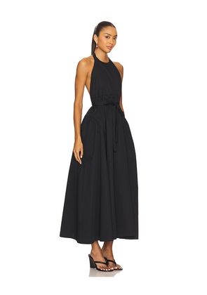 Lovers and Friends Idun Halter Neck Midi Dress in Black. Size L. Also in M, S, XL, XS.