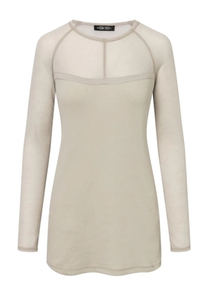 Elena Velez Ls T-Shirt mini dress - Neutrals