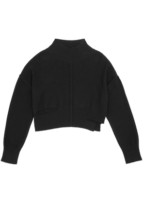 MM6 Maison Margiela high-neck cut-out jumper - Black