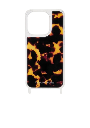 La Coque Francaise Print Rings Iphone15 Pro Case in Brown.