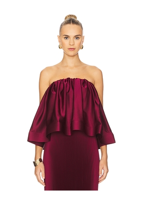 L'IDEE Breeana Top in Wine. Size 10/M. Also in 8/S, 6/XS, 12/L.