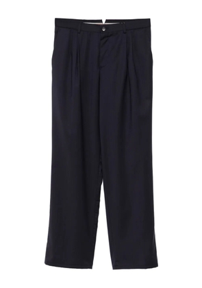 Canali pleated wool trousers - Blue