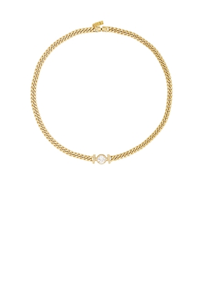 Natalie B Jewelry Bianca Necklace in Metallic Gold.