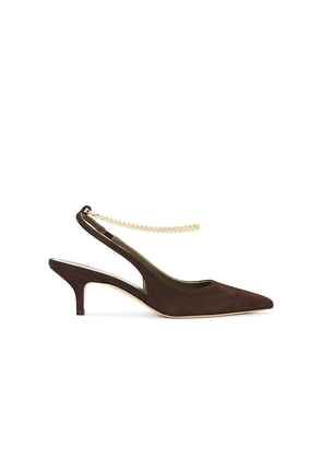 Maria Luca Felicia Slingback Pump in Chocolate. Size 36. Also in 37, 38, 39.