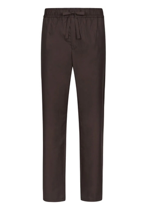 Dolce & Gabbana straight-leg cotton trousers - Brown