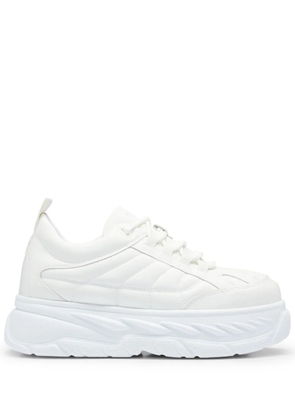 HUGO quilted faux-leather sneakers - White