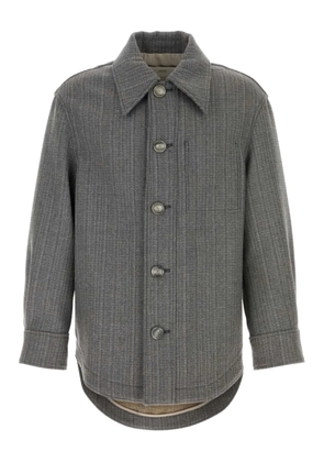 AMI Paris buttoned overshirt - Grey