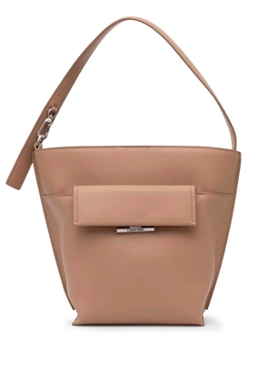 Calvin Klein faux-leather shoulder bag - Brown