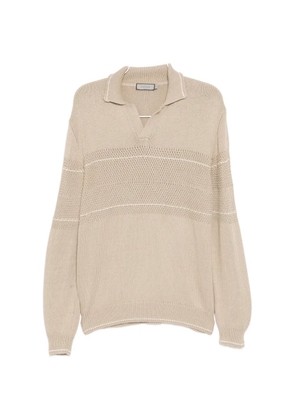 Canali jacquard sweater - Neutrals