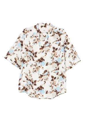 AMI Paris camp-collar floral shirt - Neutrals