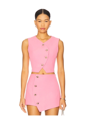 Lovers and Friends Quinn Top in Pink. Size L. Also in M, S, XL, XS, XXS.