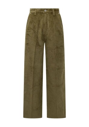 AMI Paris wide-leg corduroy trousers - Green