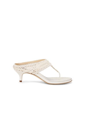 Magda Butrym Thing Crochet Heel in Cream. Size 36. Also in .