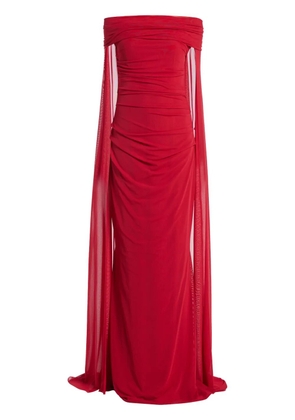 Talbot Runhof off-shoulder gown - Red