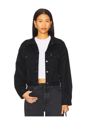 LEVI'S Shrunken 90s Trucker in Black. Size L. Also in M, S.