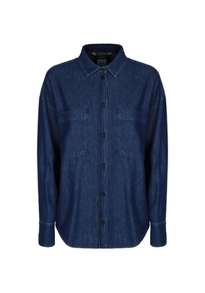 'S Max Mara button-fastening denim shirt - Blue