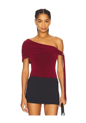 Lovers and Friends Ella Bodysuit in Burgundy. Size L. Also in M, S, XL, XS, XXS.