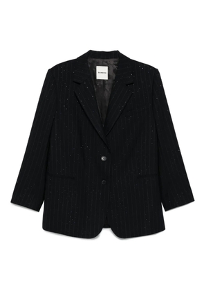SANDRO pinstripe metallic blazer - Blue
