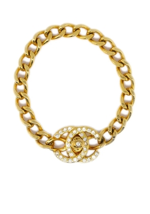 CHANEL Pre-Owned 1996 CC turn-lock chain bracelet - Gold