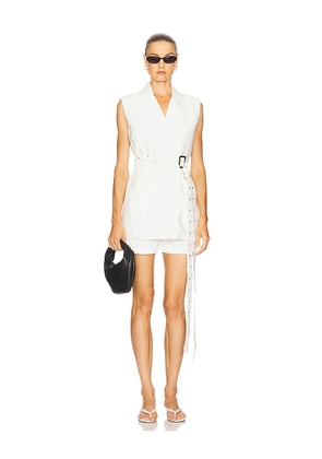 Nonchalant Label Marie Vest in White. Size L. Also in M, S, XS.