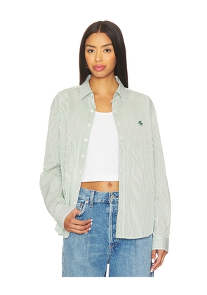 Motel Margarita Newport Long Sleeve Button Up Shirt in Green. Size L. Also in M, S, XL/1X.