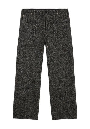 4SDESIGNS herringbone trousers - Grey