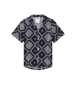 OAS Trastevere Cuba Crochet Shirt in Navy. Size L. Also in S.