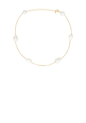 Lovers and Friends Cheryl Choker in Metallic Gold.