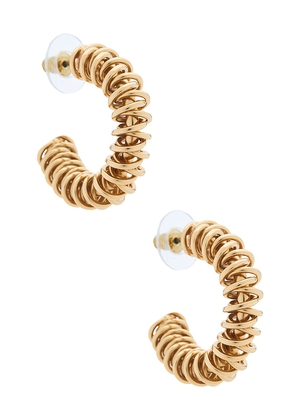 Lovers and Friends Deanna Earring in Metallic Gold.