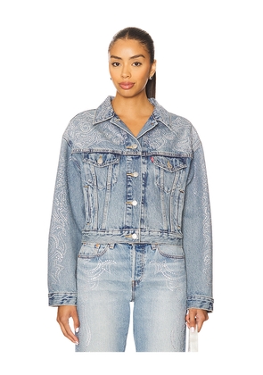 LEVI'S Shrunken 90s Jacket in Blue. Size L. Also in M, S, XL, XS.