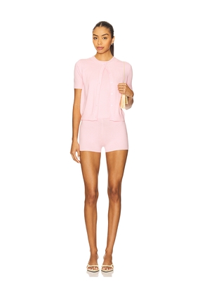 MORE TO COME Mollie Knit Set in Pink. Size L. Also in M.