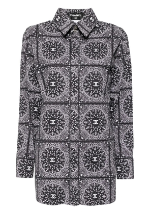 CHANEL Pre-Owned 2010-2020s printed shirt - Black