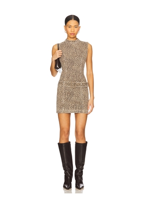 MINKPINK Anouk Mini Dress in Brown. Size XS. Also in M, S.