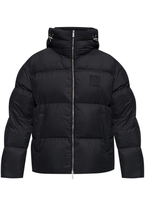 Off-White logo puffer jacket - Black