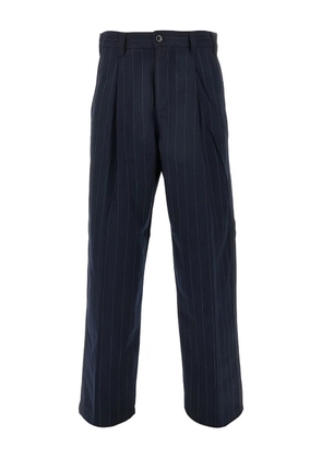 Obey pinstripe pleated trousers - Blue