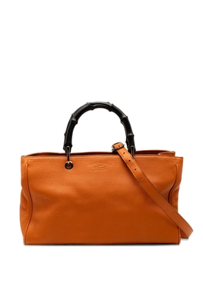 Gucci Pre-Owned 2016-2025 Medium Calfskin Bamboo Shopper satchel - Orange