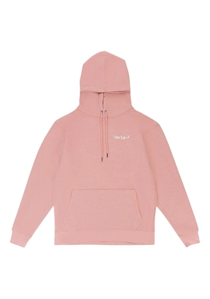 Sinclair embroidered-logo hoodie - Pink