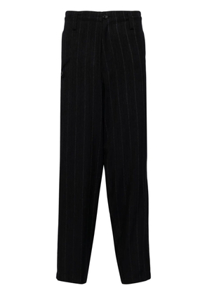 Yohji Yamamoto pinstriped tailored trousers - Black