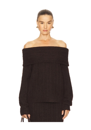 Line & Dot Ophelie Sweater in Chocolate. Size L. Also in M, S, XS.