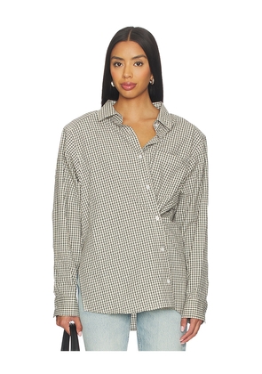 LIONESS Notting Hill Shirt in Cream. Size L. Also in S, XXS, XS, M, XXL.