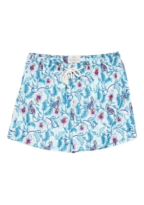 PENINSULA SWIMWEAR floral-print swim shorts - Blue